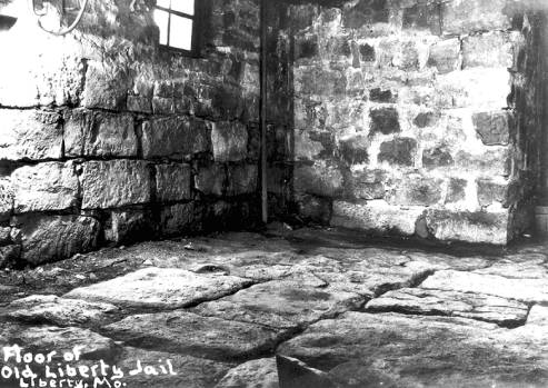 Photograph of the floor of the original Liberty Jail