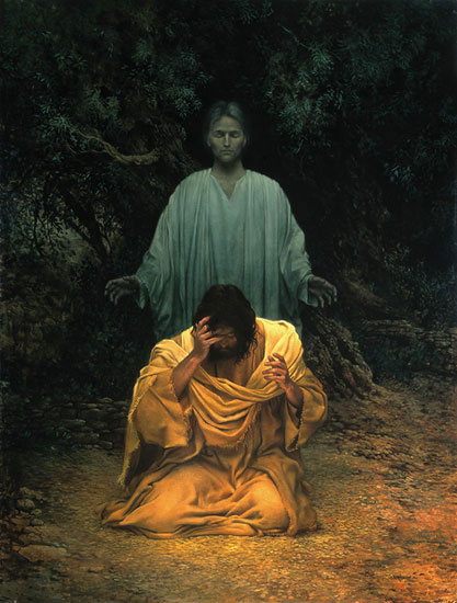 Jesus in Gethsemane by James Christensen