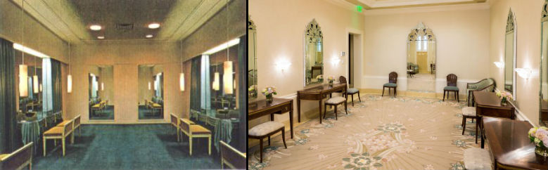 LDS Ogden Temple Brides Room 1972 and 2014