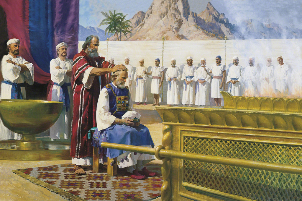 Moses Ordaining Aaron by Harry Anderson